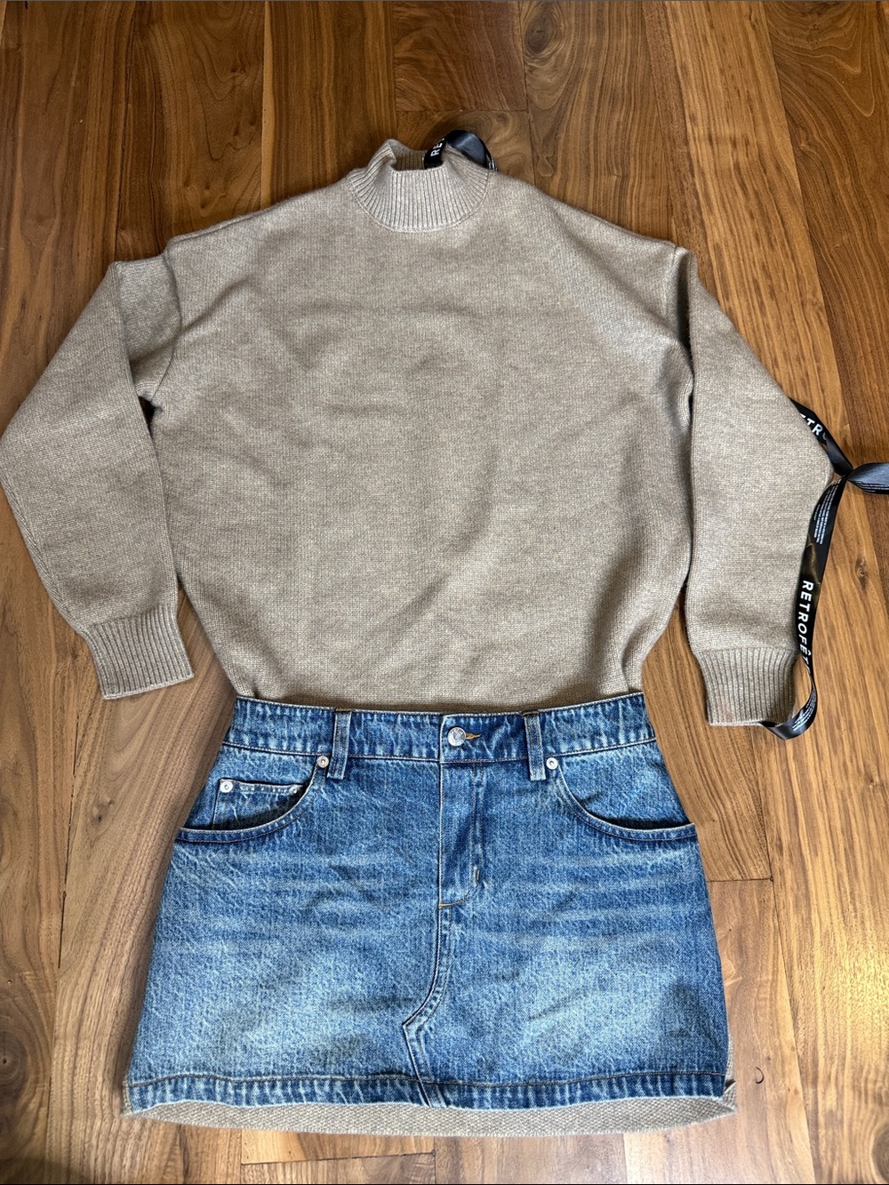 SER.O.YA Men's Turtleneck Sweater in Taupe